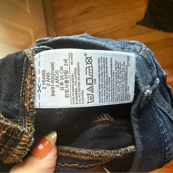 GAP Blue Ankle Cropped Jeggings Jeans with Classic Style-Girls 2t - Picture 4 of 4